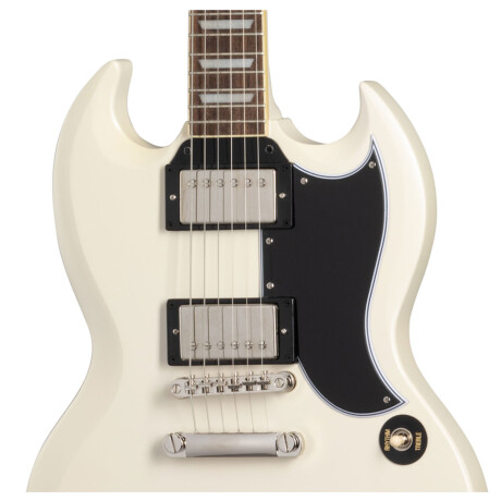 GUITARRA ELECTRICA EPIPHONE 1961 SG AGED CLASSIC WHITE C/ESTUCHE GUITARRA ELECTRICA EPIPHONE 1961 SG AGED CLASSIC WHITE C/ESTUCHE