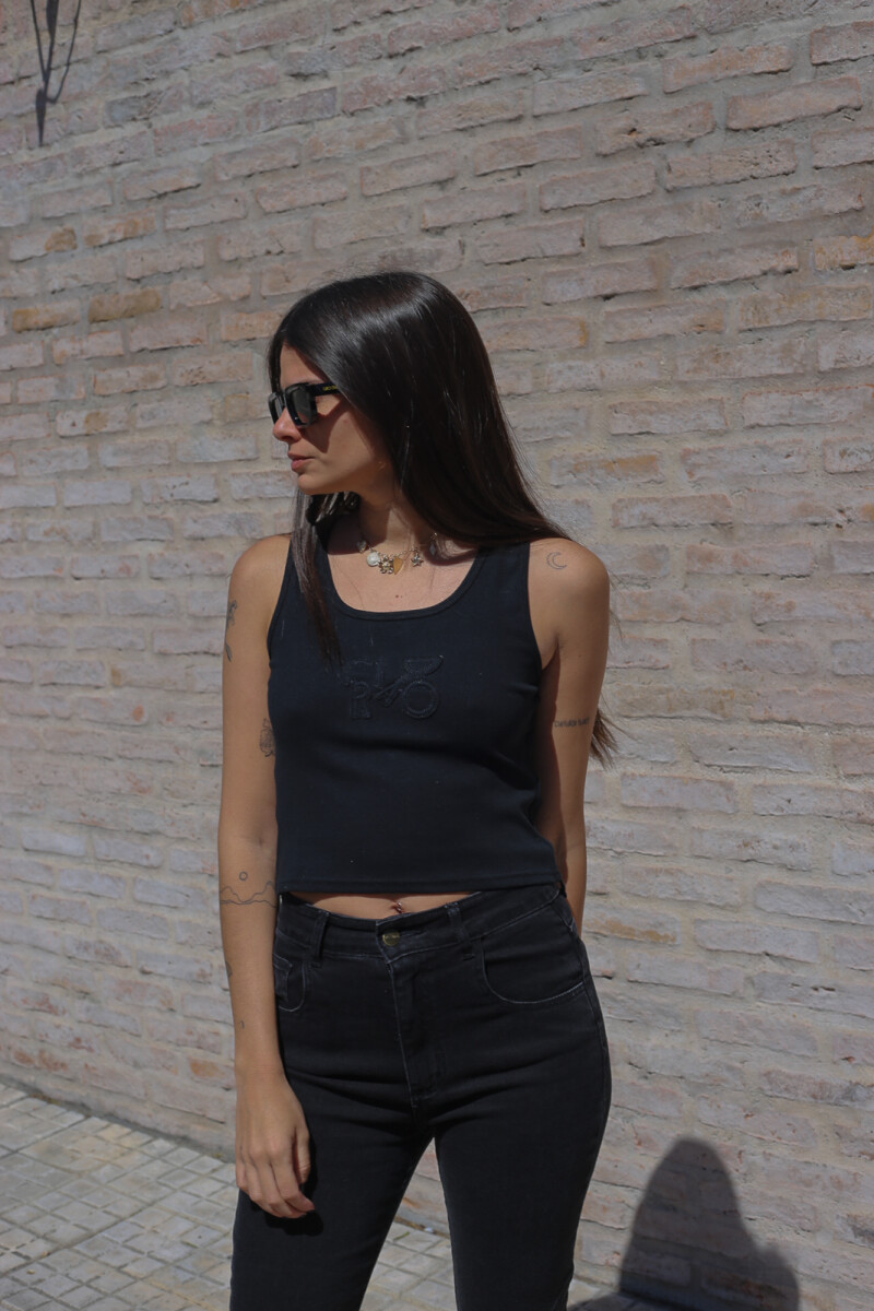 Musculosa Relief NEGRO