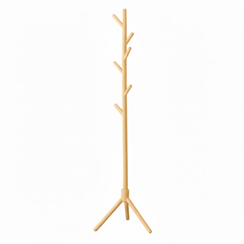 Perchero de pie 175 x 43 cm MARRON CLARO