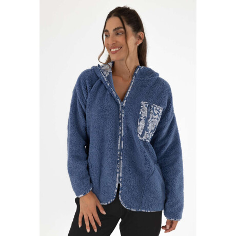 Campera secret Azul piedra