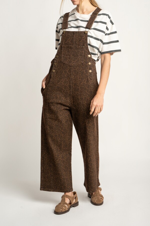 Enterito Animal Print Marron