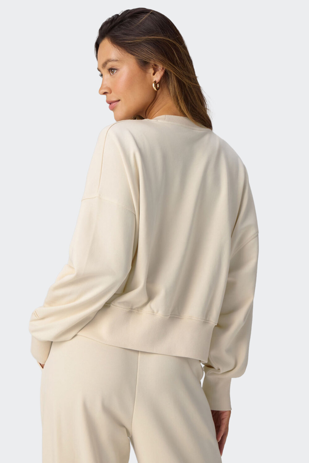 Buzo Fabletics Year Round Terry Crew Beige