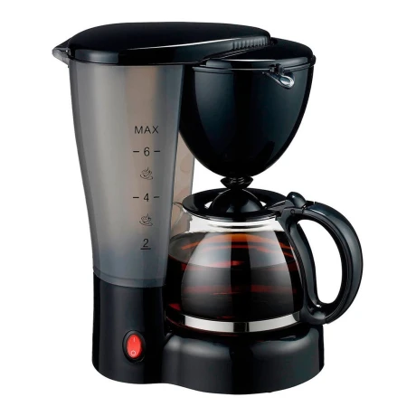 Cafetera de Oficina Kassel Negra 6 Tazas - Ks-cf6 001
