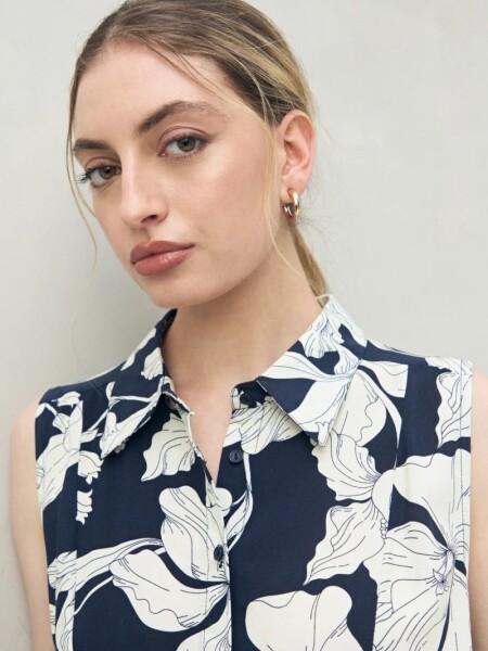 VESTIDO D.CASSIN SANTA TERESA AZUL