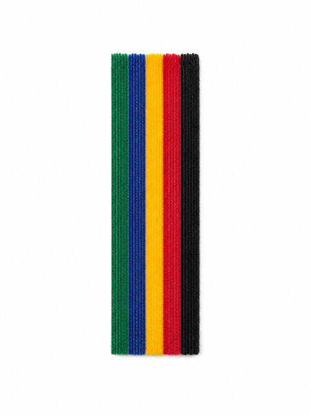 CINTA ORGANIZADORA PARA CABLES SET X 4 MULTICOLOR
