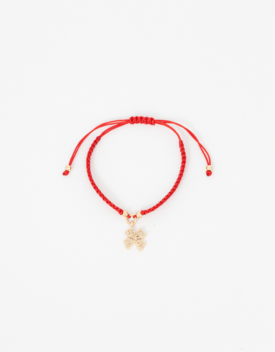 Pulsera Flexible Dije Trébol 