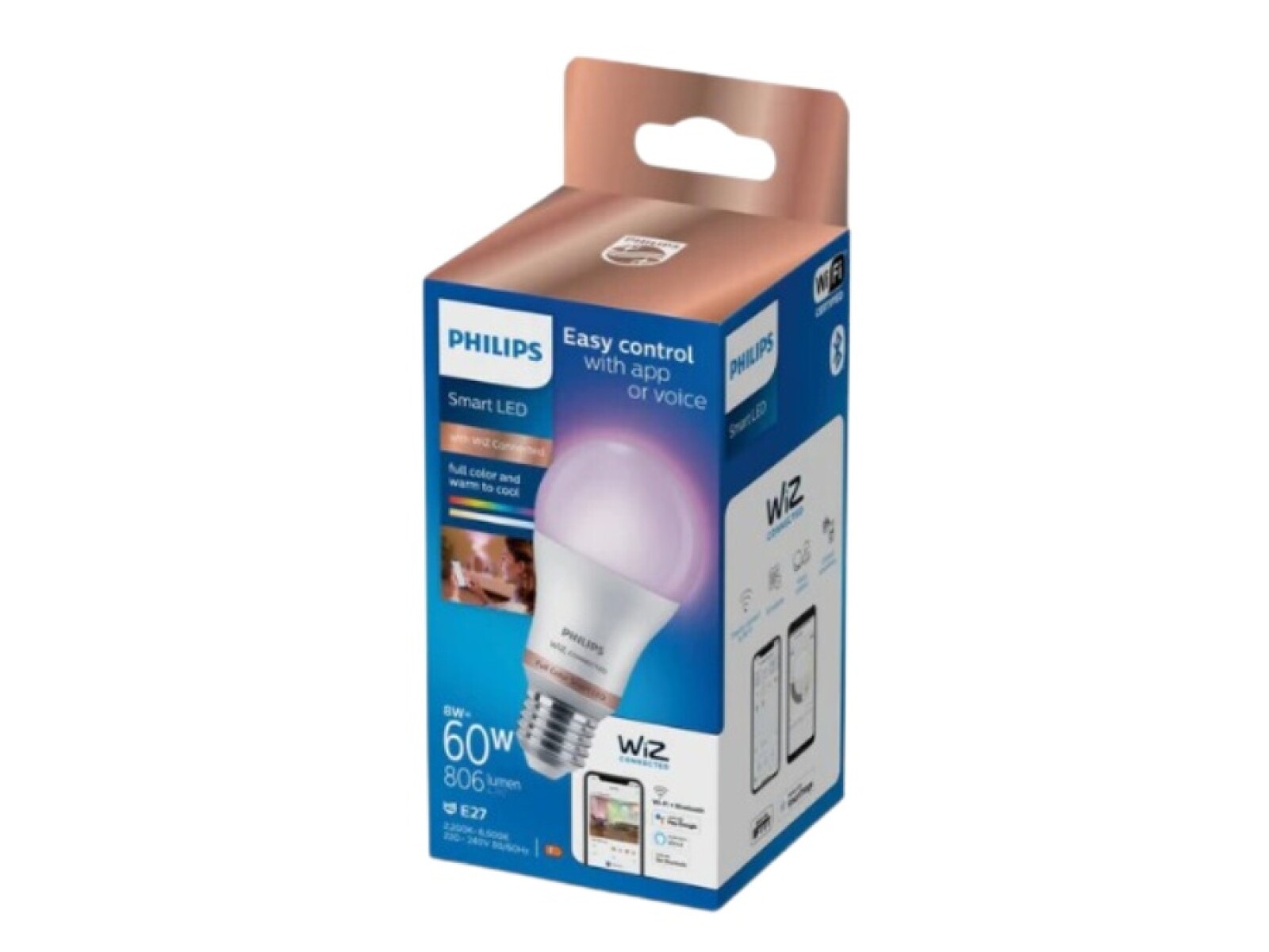 LAMPARA PHILIPS SMART A60 E27 RGB 