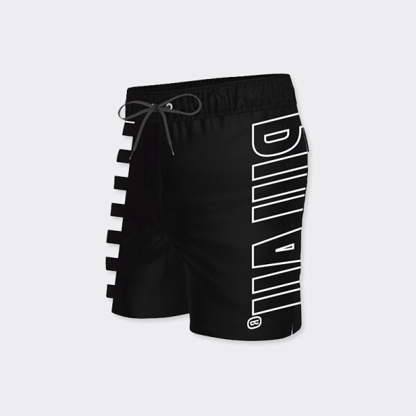Short Pulau Checker Negro