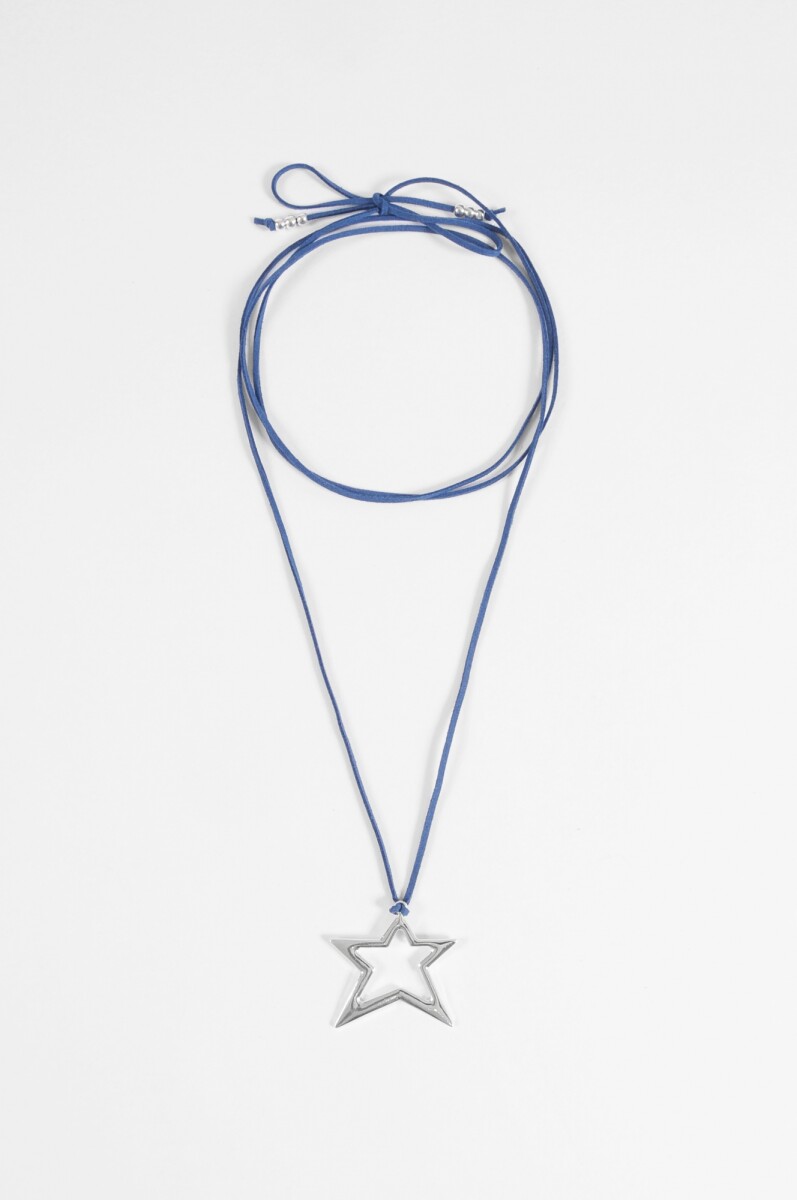 Collar estrella - azul 