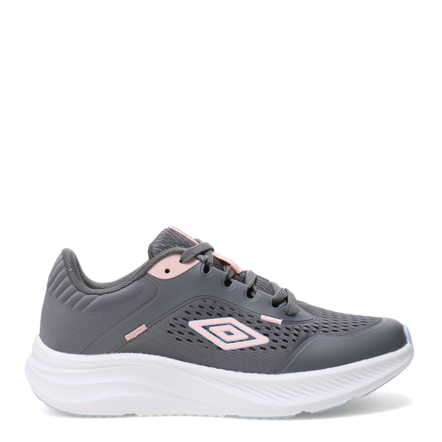 Championes de Mujer Umbro Icon Gris - Rosado