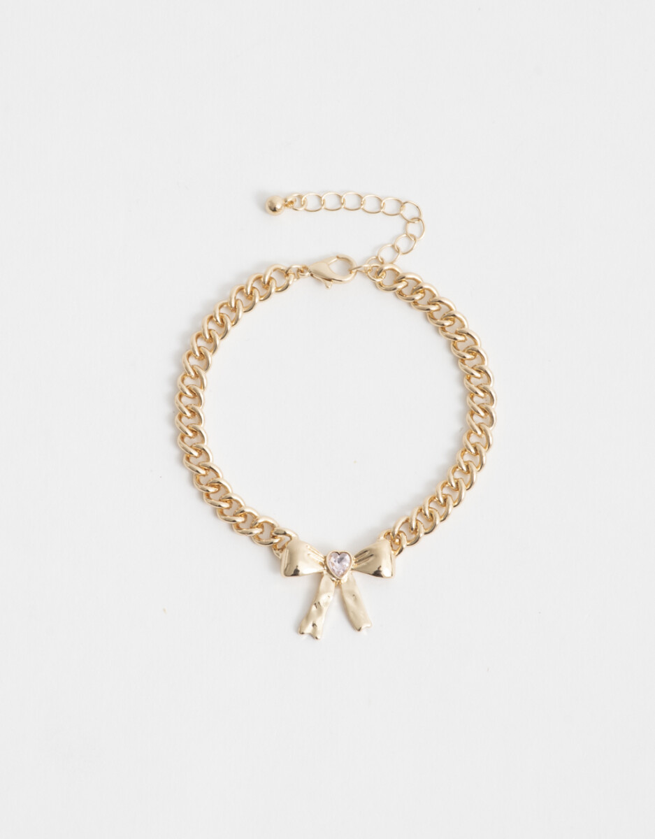 Pulsera Con Dije Moño 