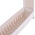 Carrito Organizador con rueditas 3 niveles blanco y gris Carrito Organizador Con Rueditas 3 Niveles Blanco Y Gris