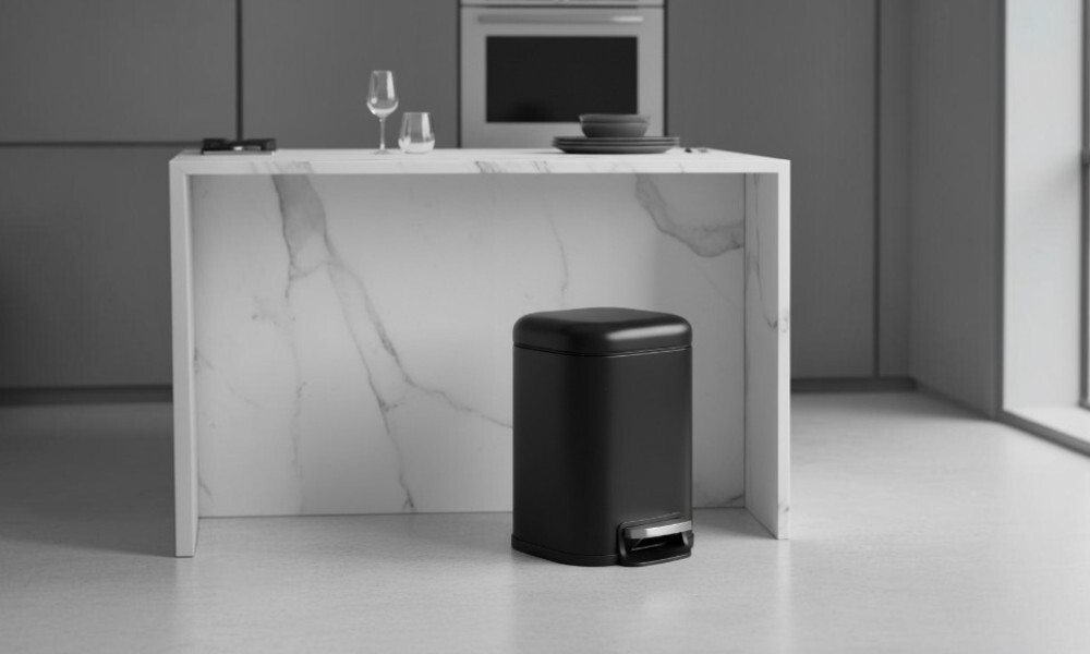 Cubo de basura 983.00.003 negro mate Cubo De Basura 983.00.003 Negro Mate