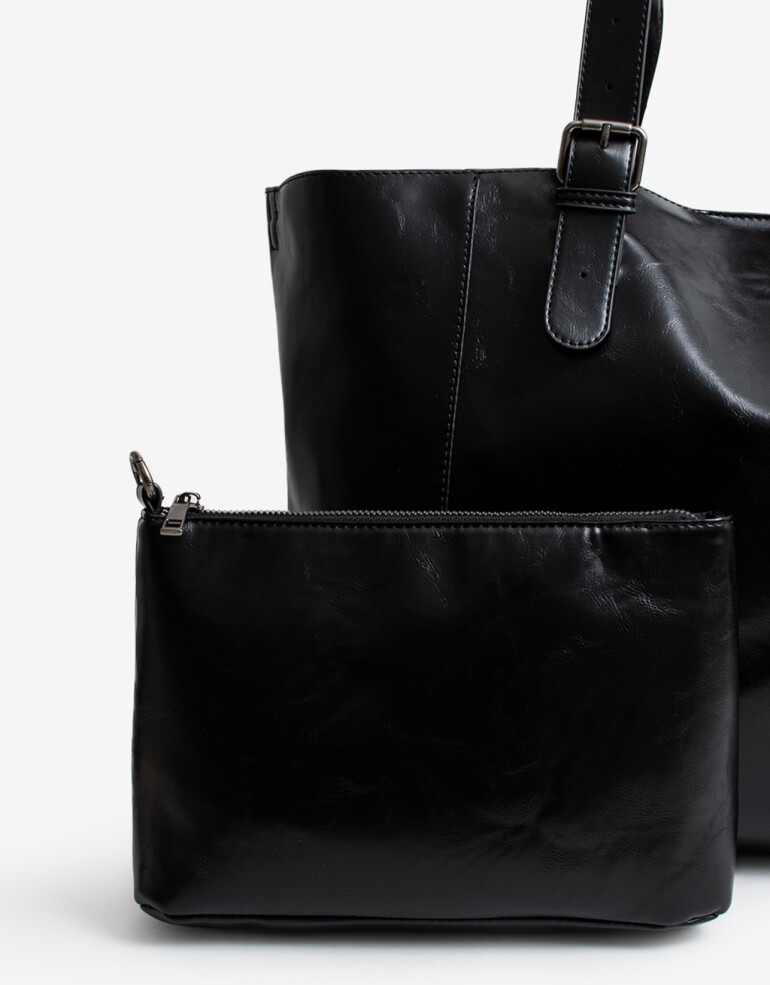 Shopper Cartera Shopper Con Tachas - Negro