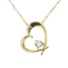 Colgante Heart signature de oro amarillo 18k con circonia Colgante Heart signature de oro amarillo 18k con circonia