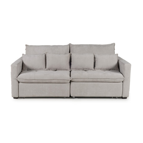 Sofá Cama Carmín - Tela Microfibra 12073 (Greige)