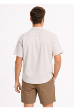 Camisa Arrow Lino Cotton Manga Corta BEIGE