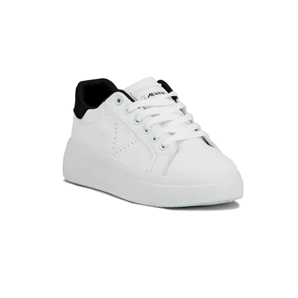 Austral Calzado Casual Chiara C/Plataforma Acordonado - Blanco - Blanco 