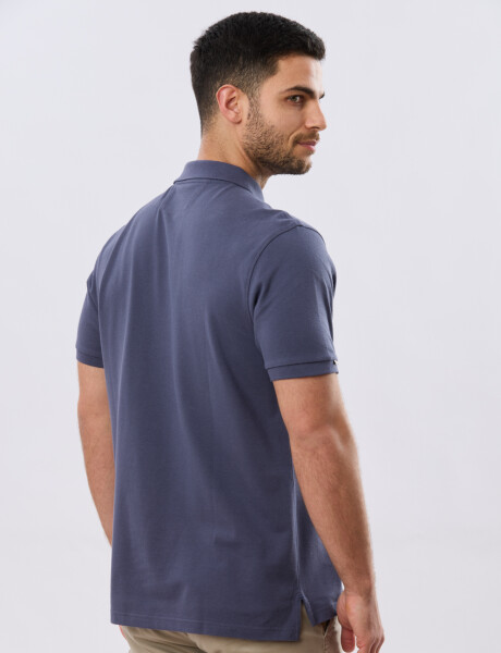 REMERA POLO LISA PIQUÉ Azul