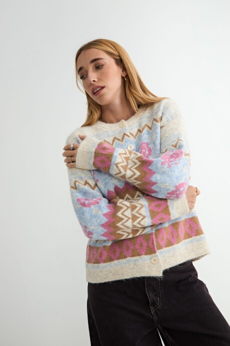 CARDIGAN CALICANTO ROSADO