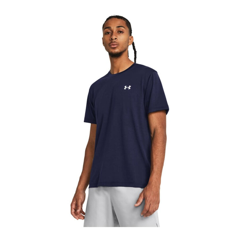Remera Under Armour Launch de Hombre - 1382582-410 Marino-gris