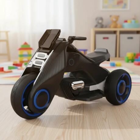 Moto futuro a batería infantil Lumax Grande Negro
