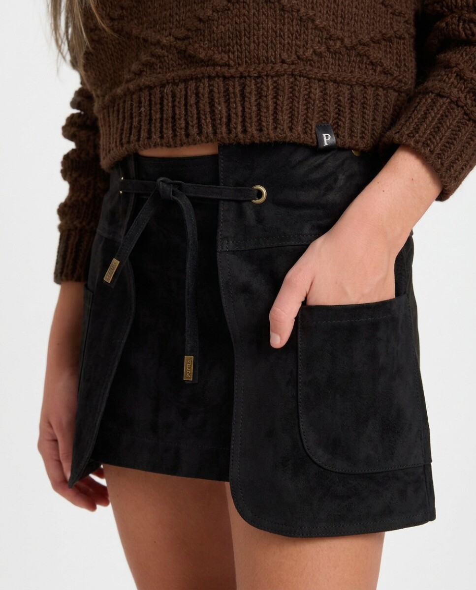 Mini Leather Capas - Negro 