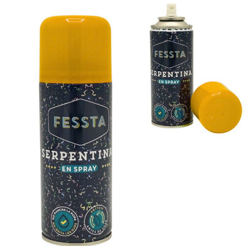 Serpentina de Colores en Spray Fessta 250ml Amarilla