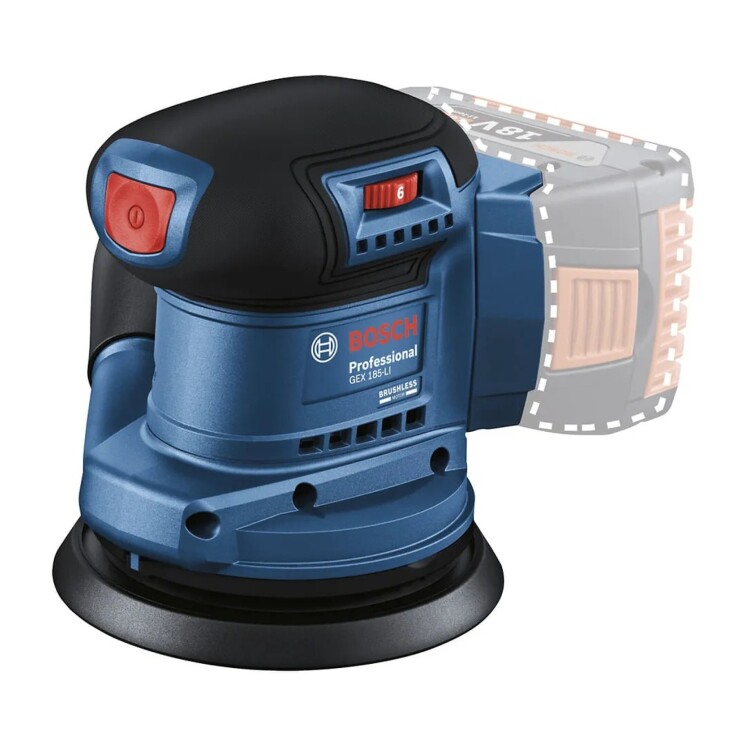 Lijadora roto orbital inalámbrica Bosch GEX 185-LI 18V SB Brushless Lijadora roto orbital inalámbrica Bosch GEX 185-LI 18V SB Brushless