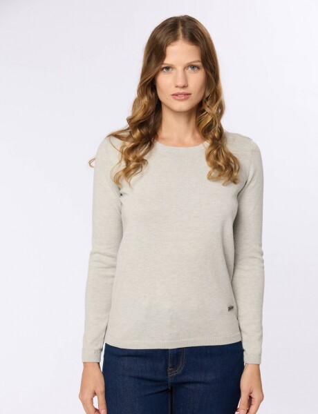 BUZO TEJIDO CLÁSICO Gris