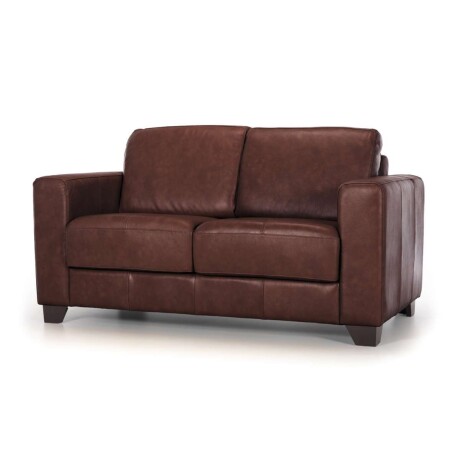 Sofá Napoli - Cuero Básico - 2 cuerpos New Brown - (Preventa)