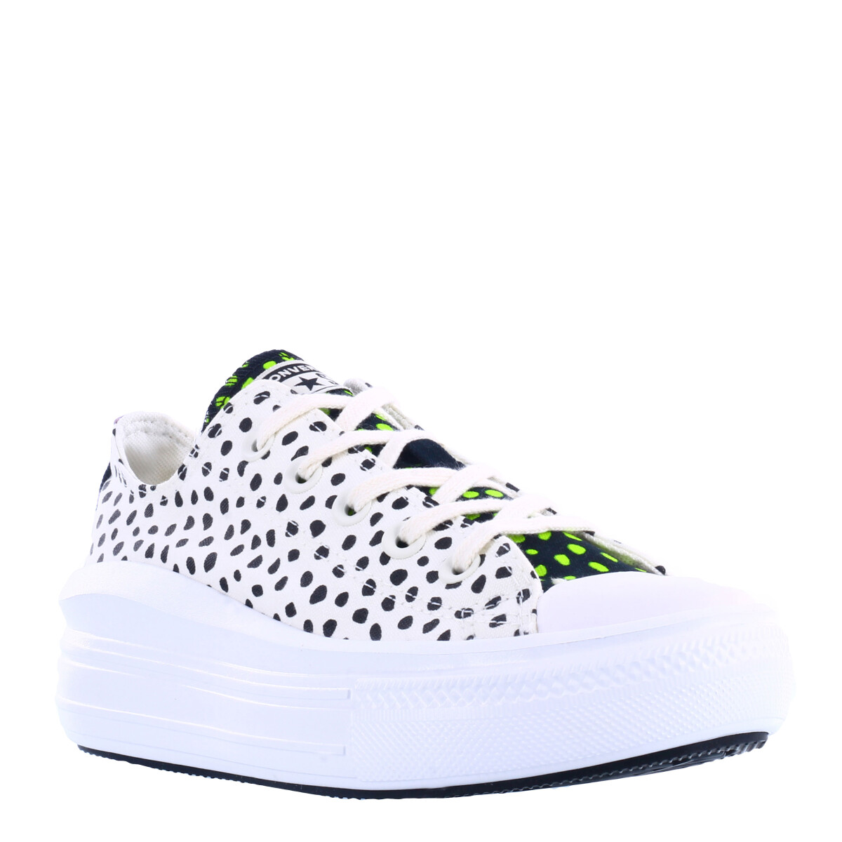 Championes de Mujer Converse Ctas Move OX Converse - Blanco - Negro - Animal Print 