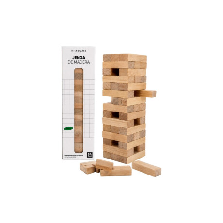Jenga de madera 54pcs Mis Petates Sc