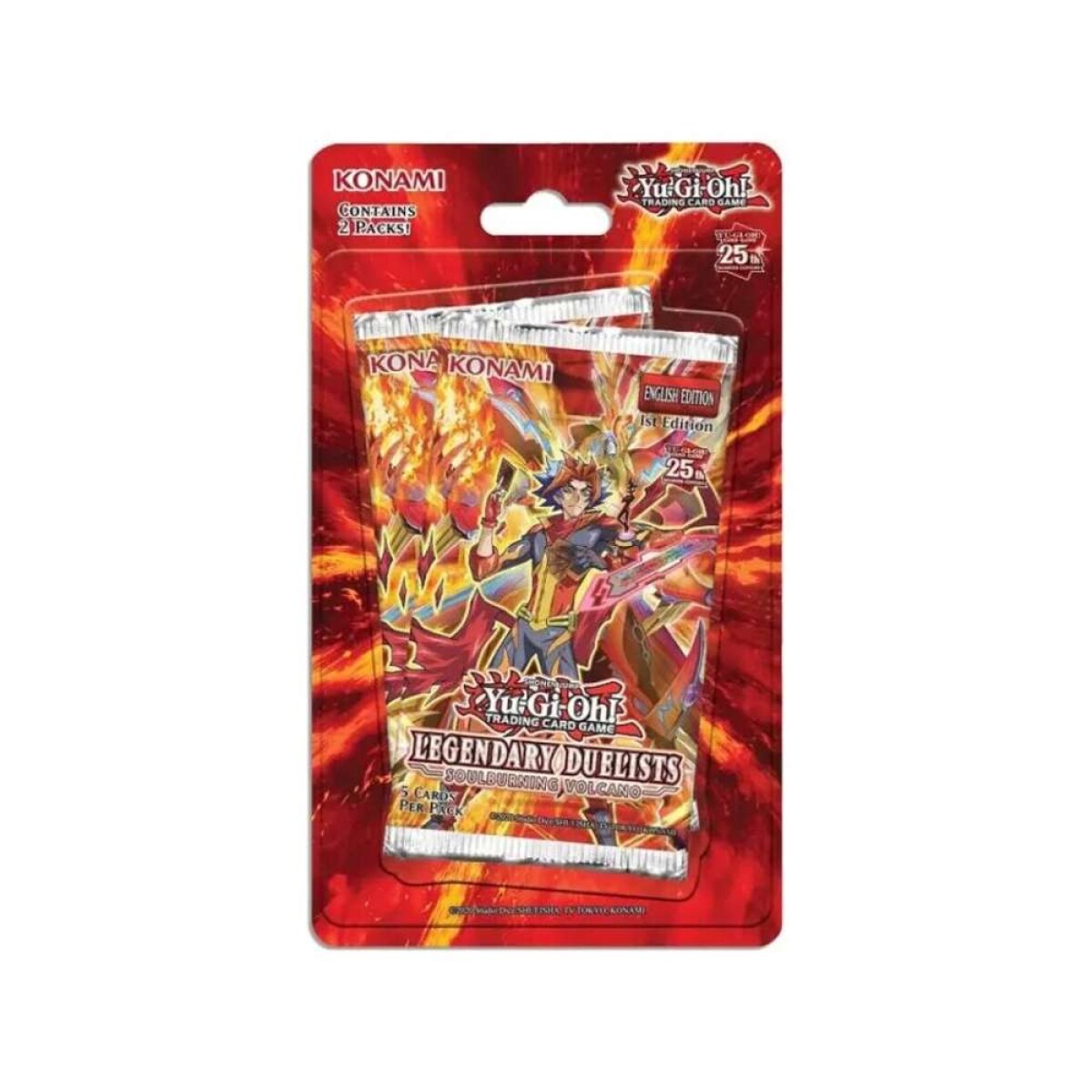 2 Pack Blister Yu-Gi-Oh! Legendary Duelists Soulburning Volcano - [Ingles] 