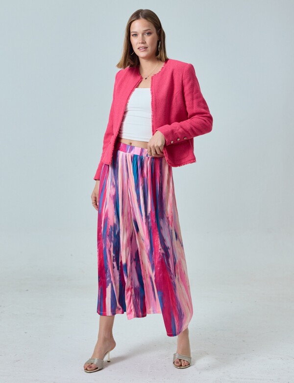 Capri Wide Leg MULTI/FUCSIA