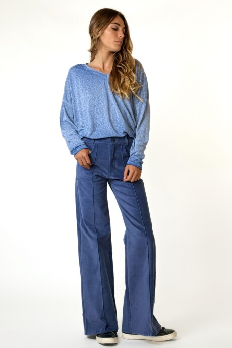 PANTALON PANA LISA FIORENZA Azul