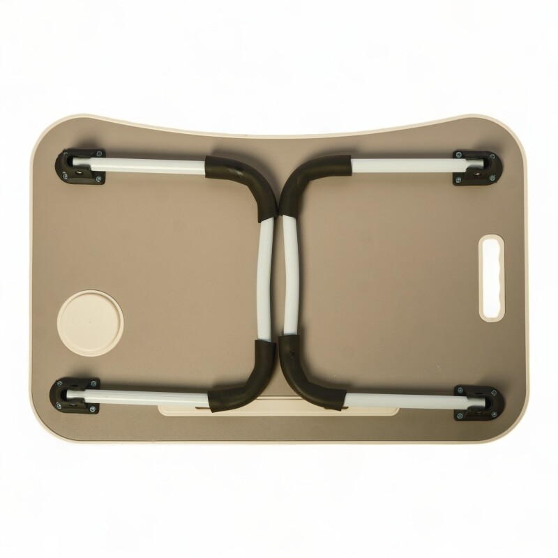 Mesa Laptop Cama Con Posa Vaso Marron