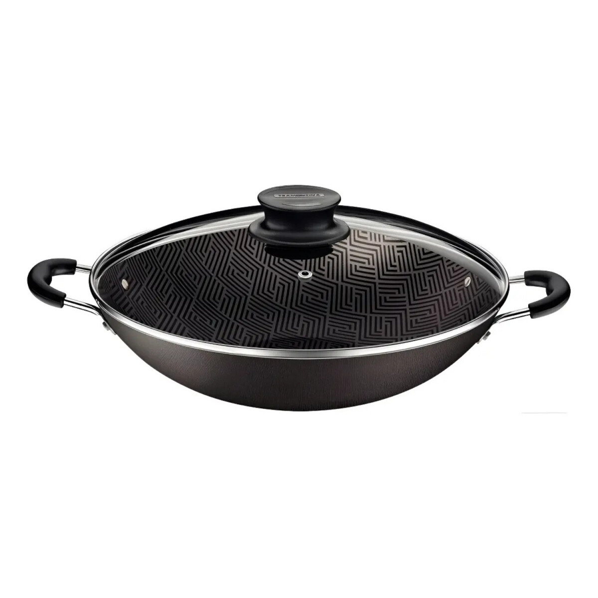 Sartén Wok Tramontina Paris c/tapa vidro 36 cm 6 L 