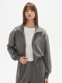 Campera Bedar Gris Melange Oscuro