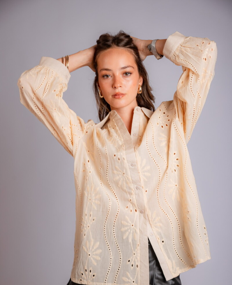 Camisa Lucienne beige