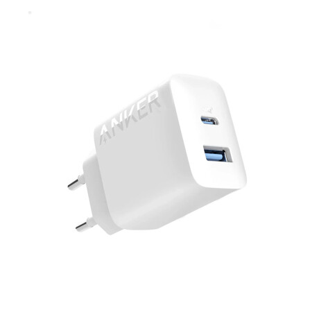 Cargador Rápido Anker 312 Fast Charger (2 Puertos, Usb-a Y Usb-c, 20w) Cargador Rápido Anker 312 Fast Charger (2 Puertos, Usb-a Y Usb-c, 20w)