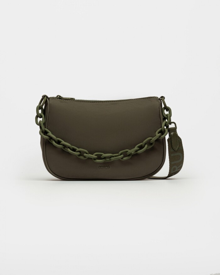 Cartera al hombro Match en nylon Verde