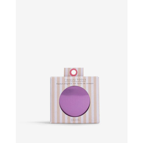 Espejo Plegable De Cartera Violeta Lila