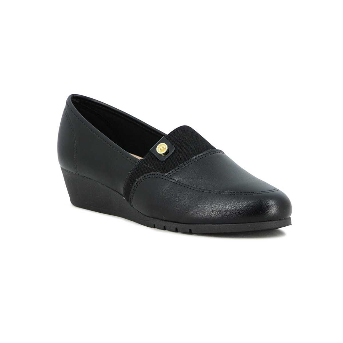Moleca Calzado Casual Taco Corrido Bajo Napa - Negro 
