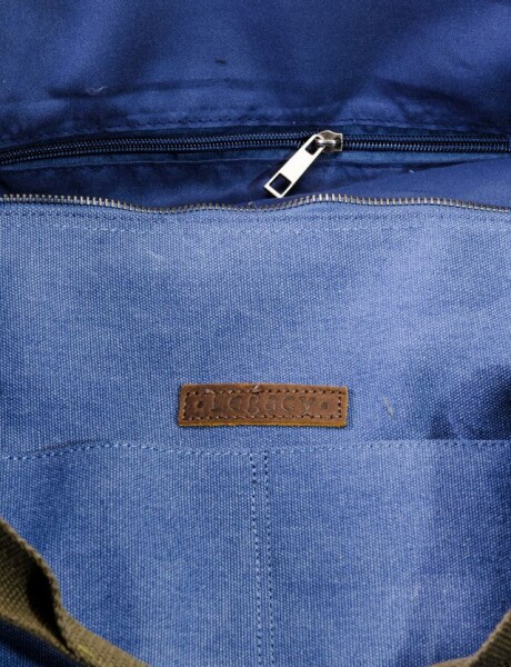 BOLSO DE LONA GRANDE Azul