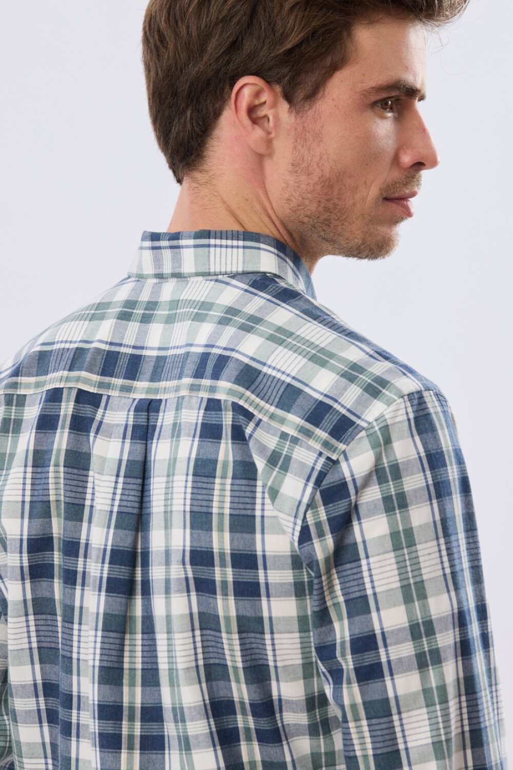 CAMISA CUADROS Azul Oscuro
