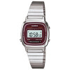 Reloj Digital para Mujer Casio LA670WA Resistente al Agua Rojo