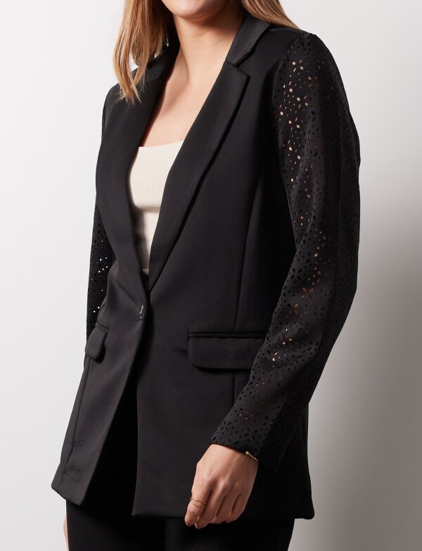 Blazer Manga Calada NEGRO