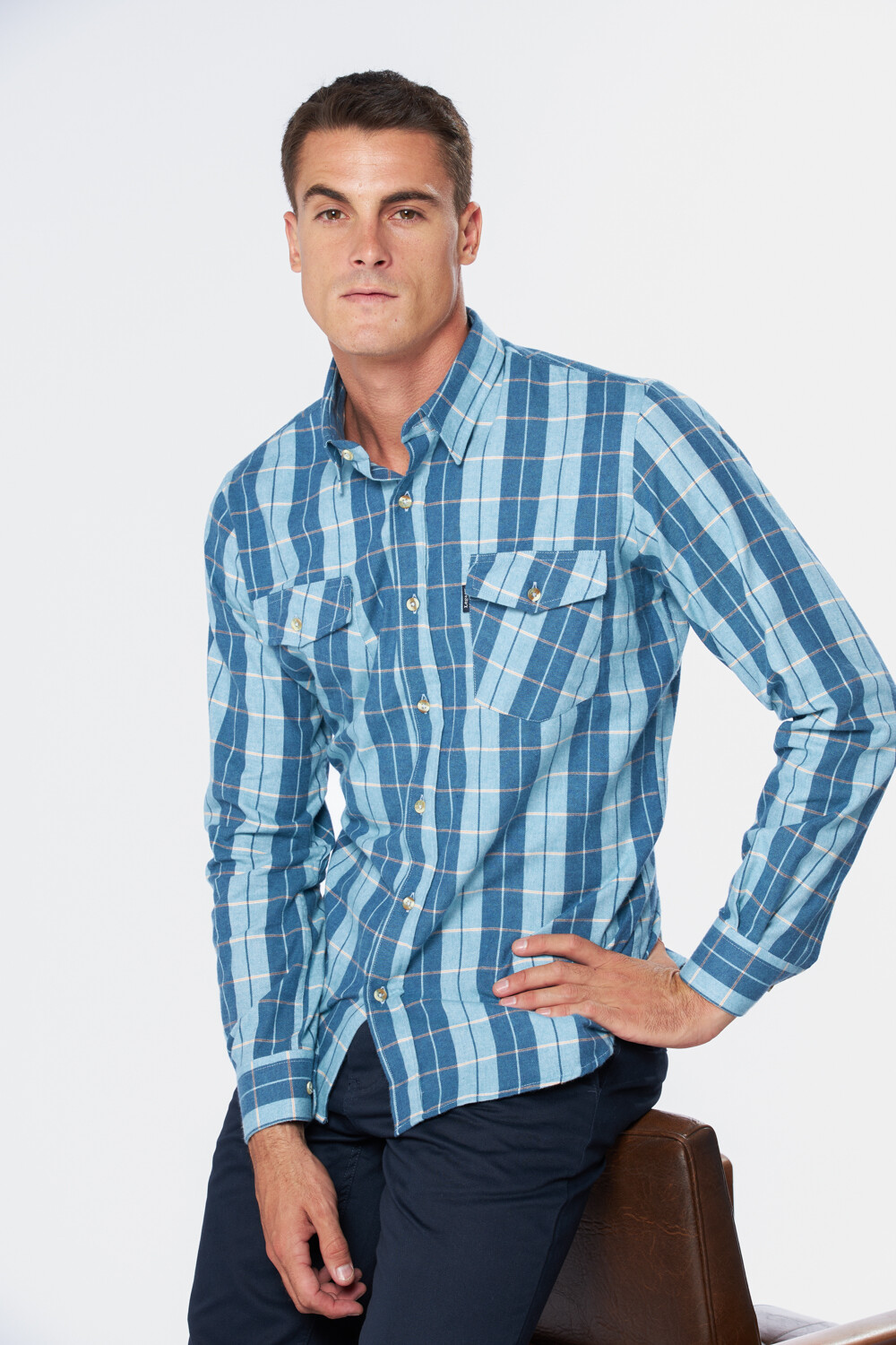 CAMISA DE VIYELA A CUADROS Verde