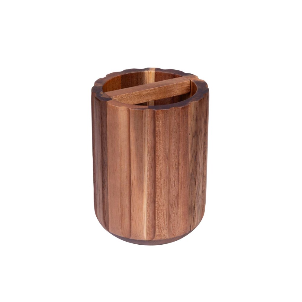 PORTA CEPILLOS WOOD BR NATURAL/BEIGE MADERA BRM-0681